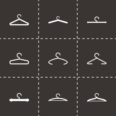 Vektör askı Icon set