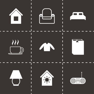 Vektör ev gibi Icon set