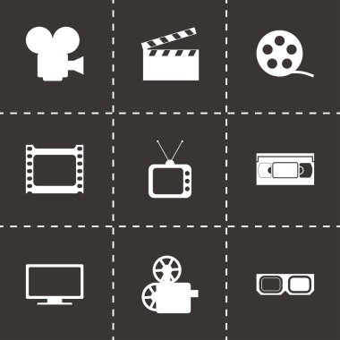 vektör film Icon set