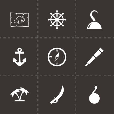 Vektör korsan Icon set
