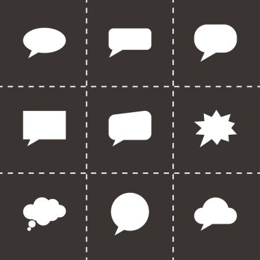 Vektör konuşma kabarcıklar Icon set