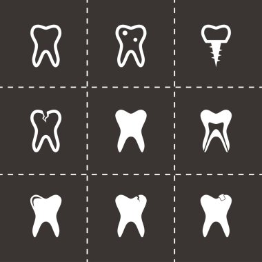 Vektör teech Icon set