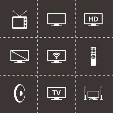 Vektör tv Icon set