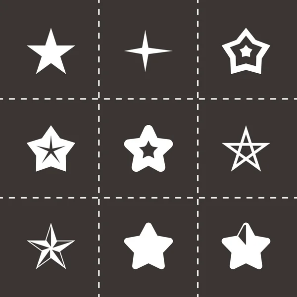Vektor-Sterne-Symbol gesetzt — Stockvektor