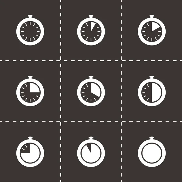 Ensemble d'icône de chronomètre vectoriel — Image vectorielle