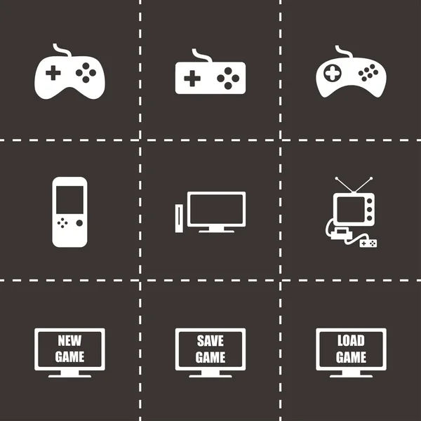 Vektor Videospiel Icon Set — Stockvektor