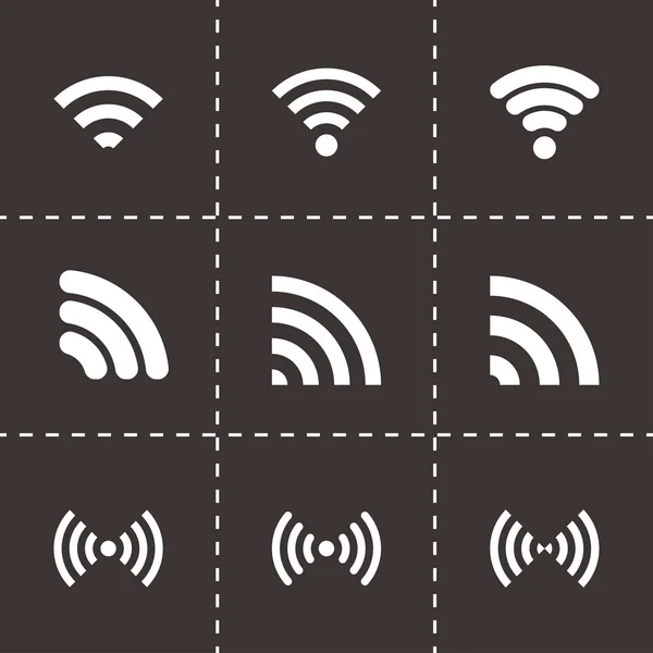 Vector wireless icon set — Stock Vector