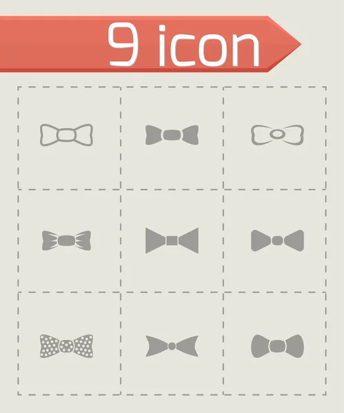 Vektör papyon Icon set — Stok Vektör