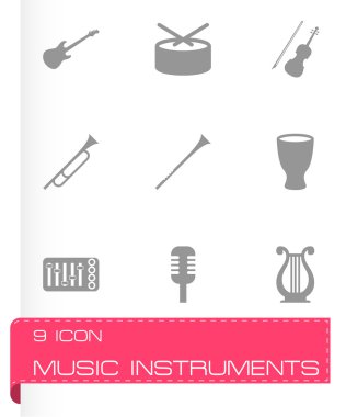 Vektör müzik aletleri Icon set
