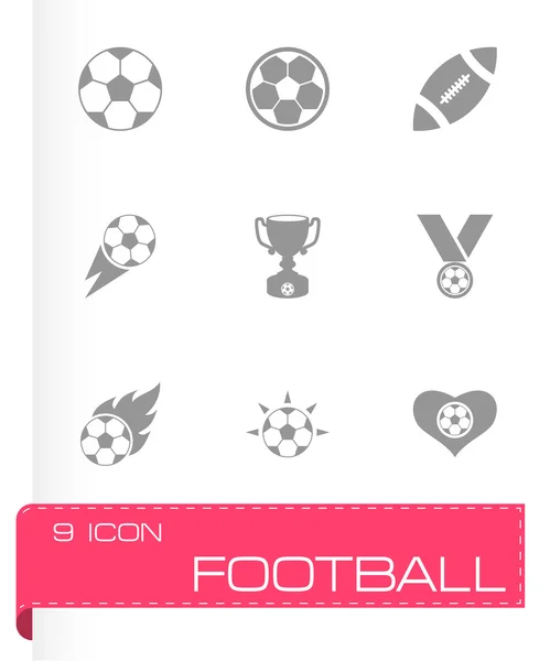 Set di icone di calcio vettoriale — Vettoriale Stock