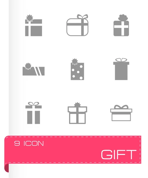 Vector icono de regalo conjunto — Vector de stock