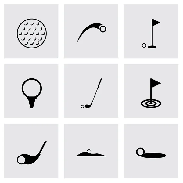 Wektor zestaw ikon golf — Wektor stockowy