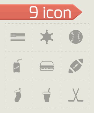 Vektör ABD Icon set