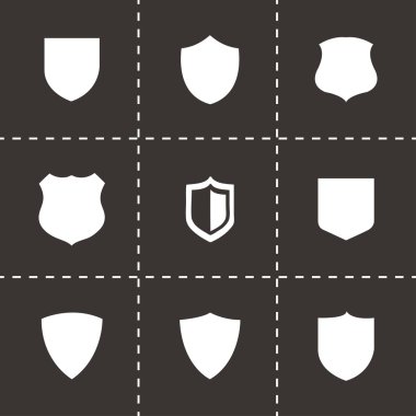 Vektör kalkan Icons set