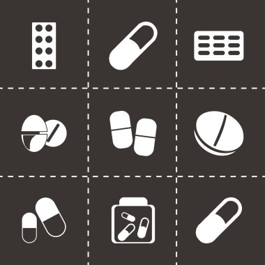 Vektör hapları Icons set