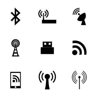 Vektör kablosuz Icon set