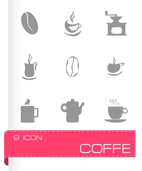 Set di icone per caffè vettoriale — Vettoriale Stock