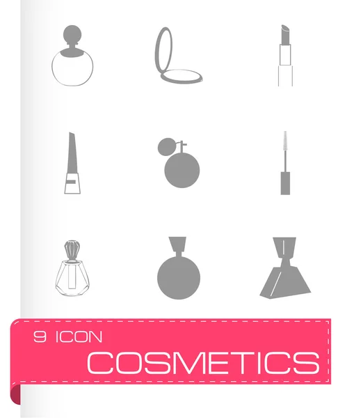 Conjunto de ícones de cosméticos vetoriais —  Vetores de Stock
