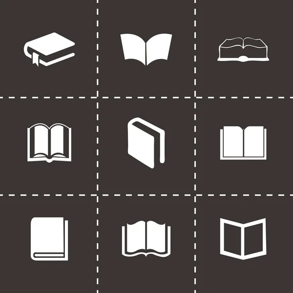 Vector schoolbook icons set — Stock Vector