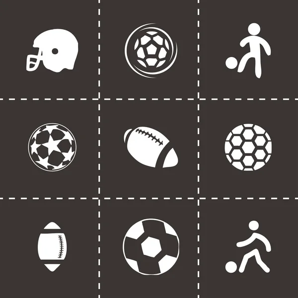 Set di icone del calcio vettoriale — Vettoriale Stock