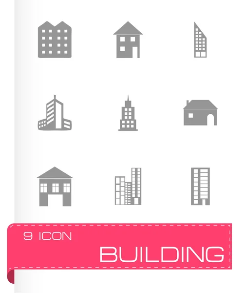 Vector building icons set — Stock Vector