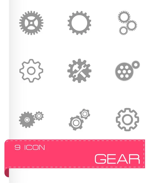 Vector gear icons set — Stock Vector