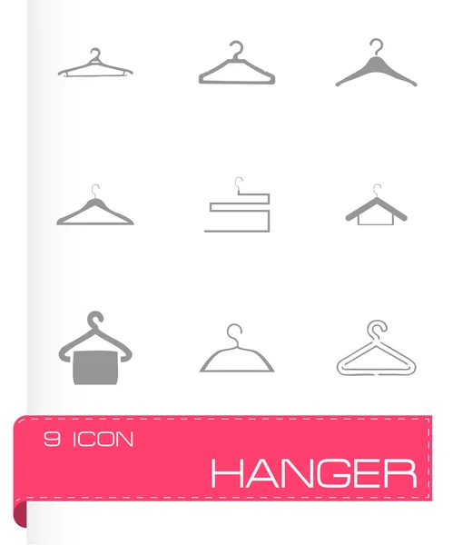 Vector hängare ikoner set — Stock vektor