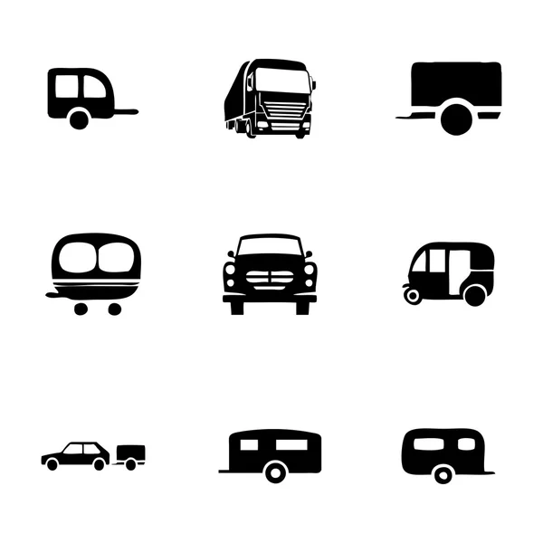 Vektör römork Icon set