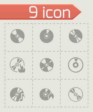 Vektör Cd Icon set