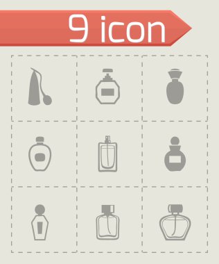 Vektör parfüm Icon set