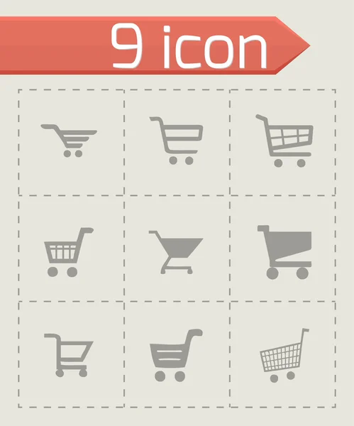 Vector shopping icon set — Stock Vector