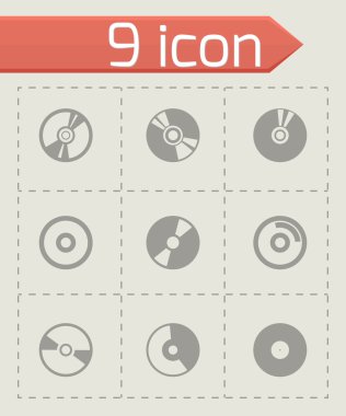Vektör Cd Icon set