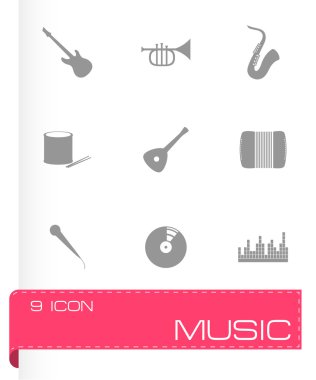 vektör müzik Icon set