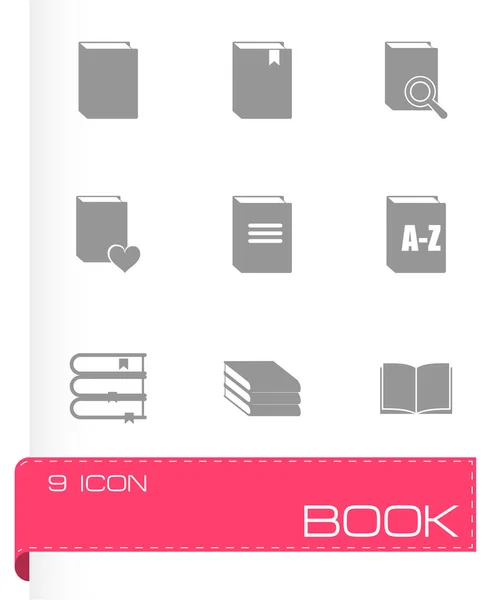 Vector book icon set — Stock Vector