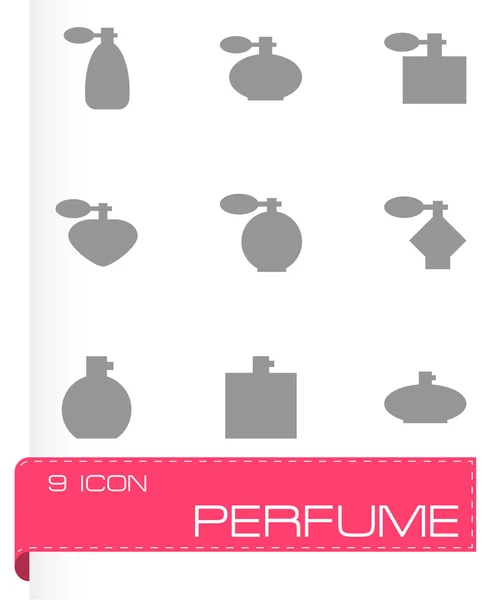 Conjunto de iconos de perfume vector — Archivo Imágenes Vectoriales