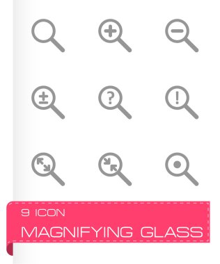 vektör Büyüteç Icon set