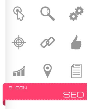 vektör seo Icon set