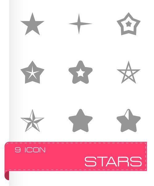 Vector stars icon set