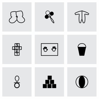 Vektör bebek Icon set