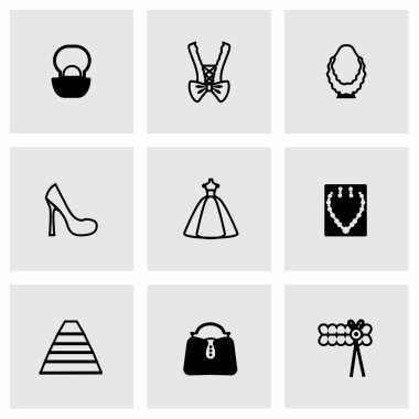 Vektör gelin Icon set