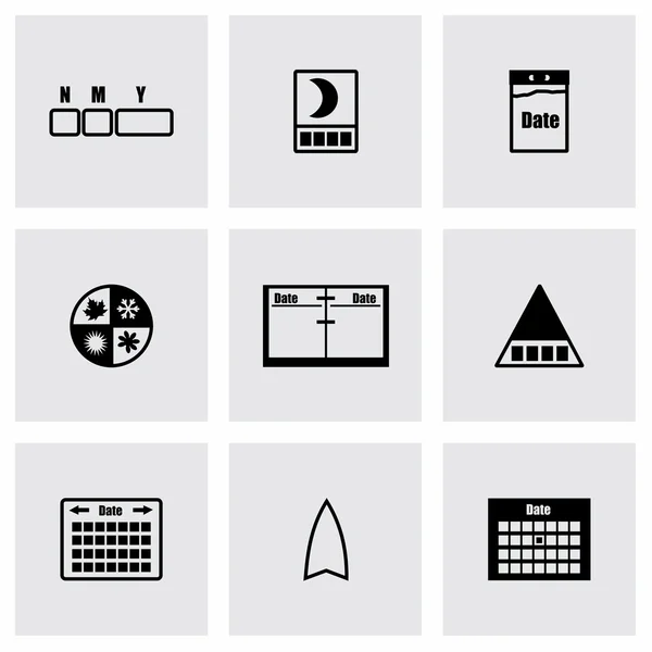 Vector Calendar icon set — Stock Vector