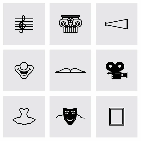 Conjunto de iconos cultura vectorial — Vector de stock