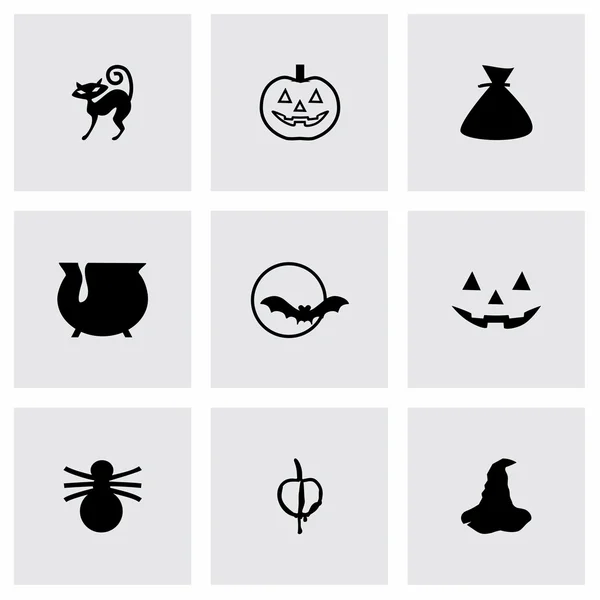 Vector Halloween icon set — Stock Vector