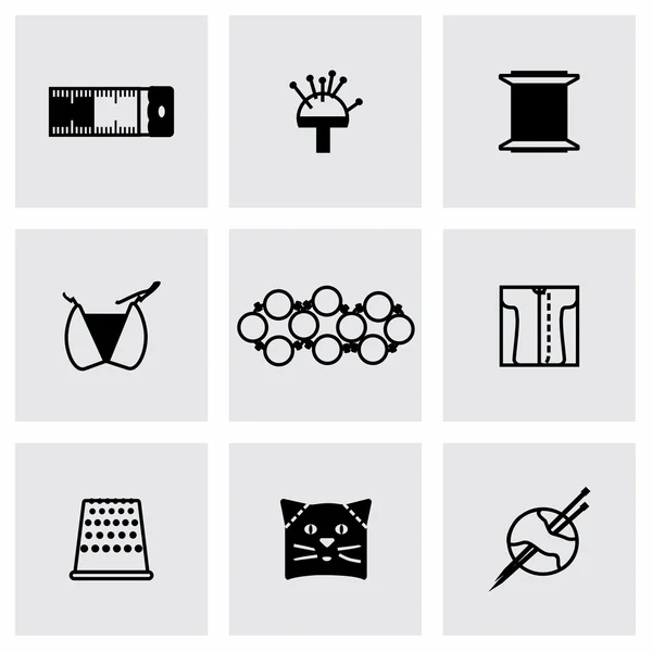 Conjunto de iconos Vector Needlywork — Vector de stock