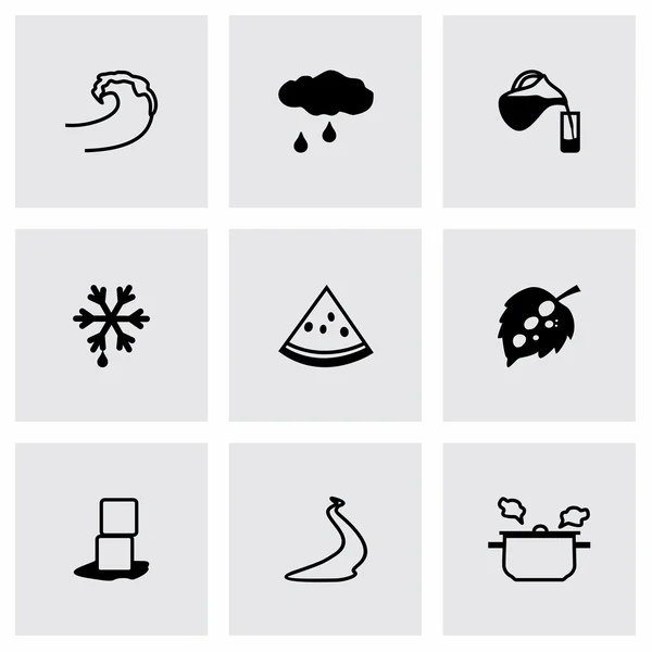 Set di icone ad acqua vettoriale — Vettoriale Stock