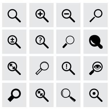 Vektör Büyüteç Icon set