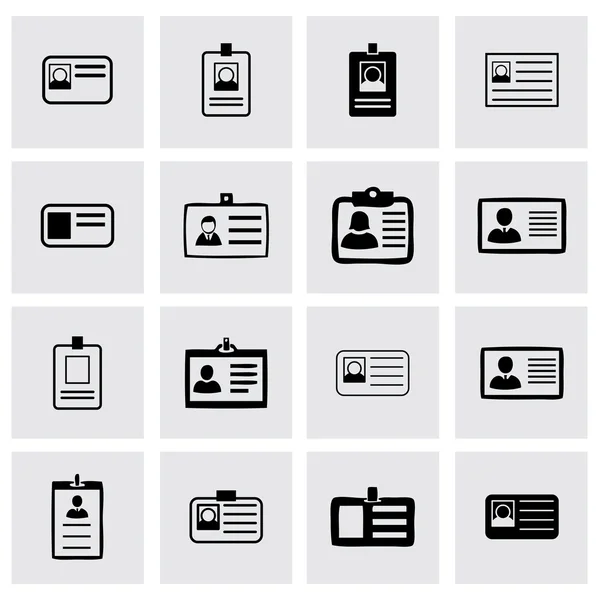 Vector ijs kaartenset pictogram — Stockvector