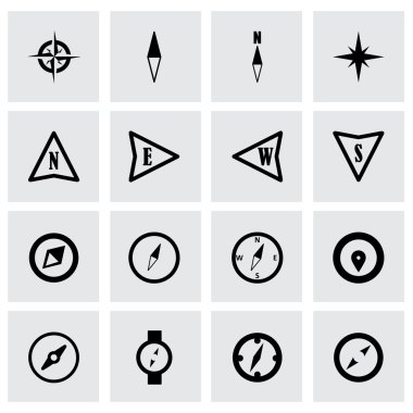 Vektör pusula Icon set