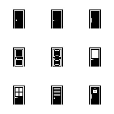 Vektör kapı Icon set