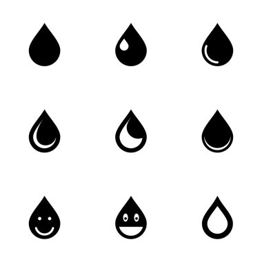 Vektör damla Icon set